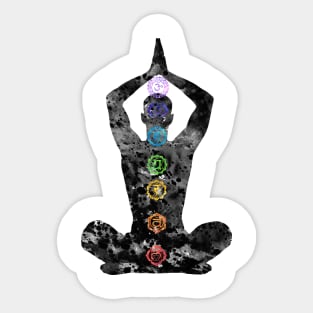 Meditating Man Sticker